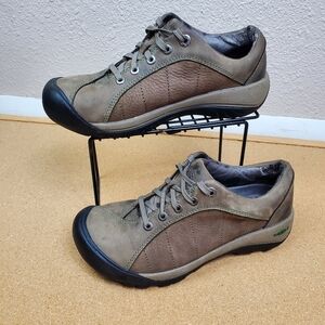 Keen Presidio Women's Brown Leather Athletic Oxfor